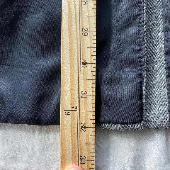 VTG Gianfranco Ruffini Italy Herringbone Sport Coat Blazer Men 44L Gray Preppy - Picture 14 of 14